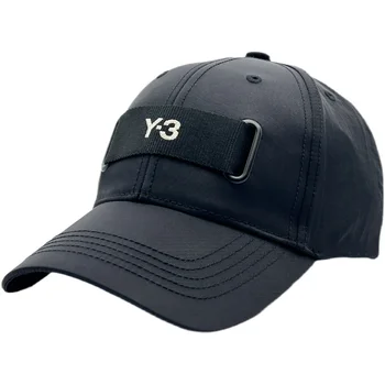 Yohji Yamamoto Y-3 erkek Beyzbol Kapaklar 2023 Yaz Y3 Güneş Koruyucu Örgü Nefes yatay çubuk İşlemeli Ördek Dil Şapka