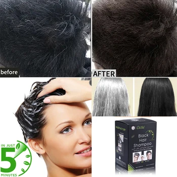 10 adet / 1 kutu Ekonomik Set Dexe Siyah şampuan Sadece 5 Dakika Saç Rengi Saç Boyası Kalıcı saç boyası Saç bakımı ücretsiz kargo