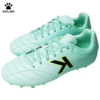 KELME MG Adam futbol kramponları Profesyonel Futsal Maç futbol ayakkabıları Gençlik Suni Çim Kaymaz Sneakers Ayakkabı 8312ZX12