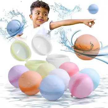 Manyetik Yeniden Kullanılabilir Su Balonları Doldurulabilir Su Balonu Hızlı Doldurma Kendinden Sızdırmazlık Su Sıçrama Topları Çocuklar için Yüzme Havuzu Oyuncak