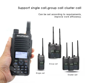 Baofeng DR-1801UV dijital telsiz VHF / UHF Çift Bant DMR Tier1 Tier2 Tier II Çift Zaman Yuvası Dijital / Analog DM-860 Radyo
