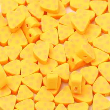 Sarı Peynir Polimer kil boncuklar Düz Gevşek Aralıklı Yapmak İçin DIY Takı Bilezik Kolye El Yapımı Aksesuarlar 20/50/100 adet