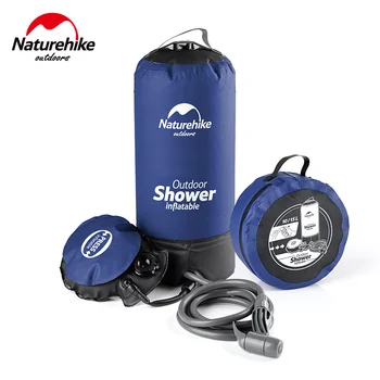 Naturehike Mağaza Açık Kamp Yürüyüş duş torbası şişme Taşınabilir Katlanır açık duş torbası