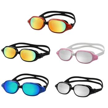 Yüzme gözlükleri Yüzmek Gözlük Anti Sis Anti UV Hiçbir Sızıntı Net Görüş ile Erkekler Kadınlar için Yedek Burun Köprüsü