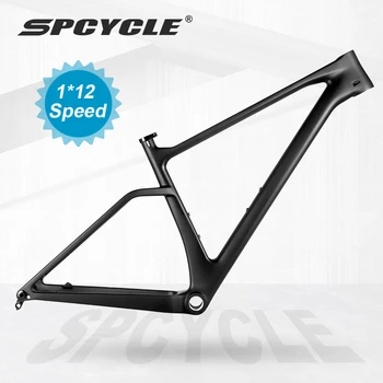 Spcycle 29er MTB Karbon Çerçeve Boost 148x12mm Hardtail Dağ Bisikleti Çerçeveleri T1000 Karbon MTB Çerçeve 15/17/19/21 inç