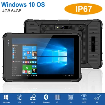 Su geçirmez 8 İnç IP67 Endüstriyel Sağlam Tablet PC 2D Barkod Tarayıcı Windows10 Bilgisayar