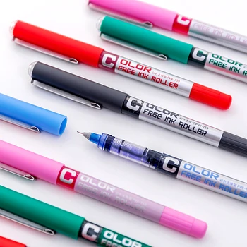 7 adet Renk Makaralı Tükenmez Kalem Seti 0.38 mm Ekstra İnce Ucu Ücretsiz Mürekkep Sistemi Jel Kalemler Yazma Kırtasiye Ofis Okul Malzemeleri F974