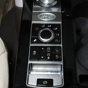 Land Rover Range Rover Vogue 2015-2016 için Alüminyum Alaşım Araba Vites fonksiyonu düğme Koruyucu Kapak Trim Sticker Araba Aksesuarları