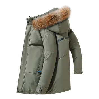 Ceket Aşağı sıcak Parka kışlık kapşonlu Kürk Yaka erkek Üstleri Genç Yastıklı Uzun Tasarım Bayan Ceket Cepler 2310