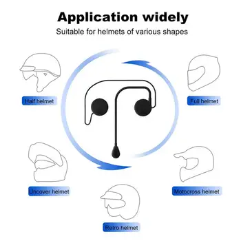 Kask kablosuz kulaklıklar Motosiklet Kablosuz Kulaklık 5.0 Açık Kask Kulaklık FM Radyo Stereo Müzik Ve Ses
