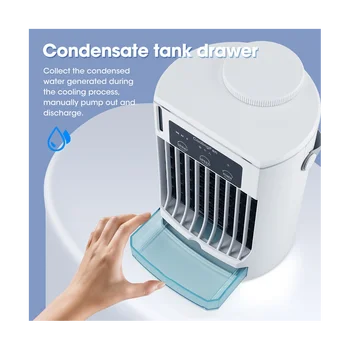 Hava Soğutucu Ev Sprey Nemlendirici Fan Su Soğutmalı Klima Fanı USB Masaüstü Soğutma Fanı Klima