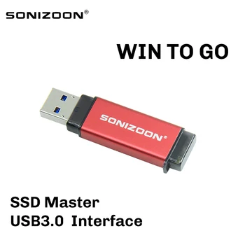 USB bellek sürücü USB3. 0 kalem sürücü SSD Katı hal MLC 32 GB USB Sopa Windows10 sistemi PenDrive WIN GİTMEK İÇİN SONIZOON XEZSSD3. 0