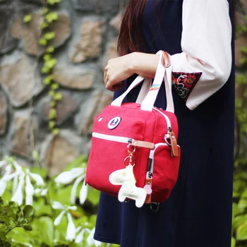 Ilkbahar Yaz Yeni Bayanlar omuz askılı postacı çantaları Çok Fonksiyonlu Anne Rahat Çanta Moda Düz Renk Tuval Anne Çanta