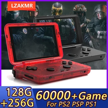 LZAKMR Keyfini 60000 + Oyunları İle Yükseltilmiş RF El Oyun Oyuncu Ve 128G / 256G Hafıza Kartları Wi-Fi İçin PS2 PSP PS1 çocuk Hediye