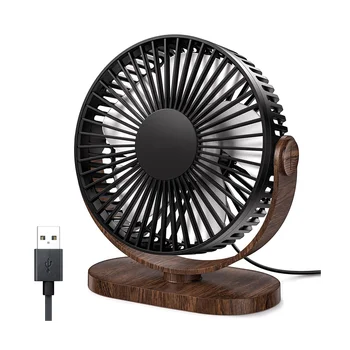 6.5 İnç USB masa fanı 3 Hız Sessiz Taşınabilir Masaüstü Masa Fanı 360 ° Ayar Kişisel Mini Fan Ofis Siyah