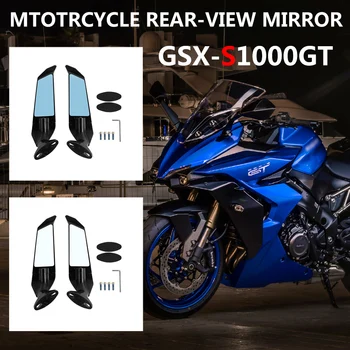 Motosiklet Kanat Ayna Döner Ayarlanabilir Doğrultucu Kanat Geri Ayna Suzuki GSX S1000GT R1000 Aksesuarları 2003-2022