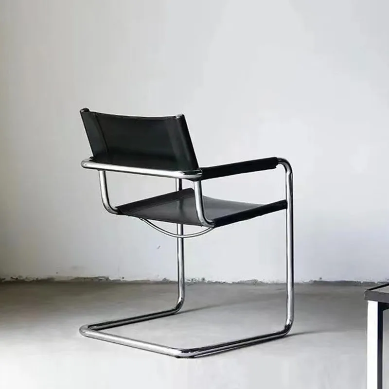 Modern dış mekan yemek sandalyesi Oyun Ofis Siyah yemek sandalyeleri Tasarım İskandinav Ergonomik Silla Comedor mutfak mobilyası LK50CY - 1
