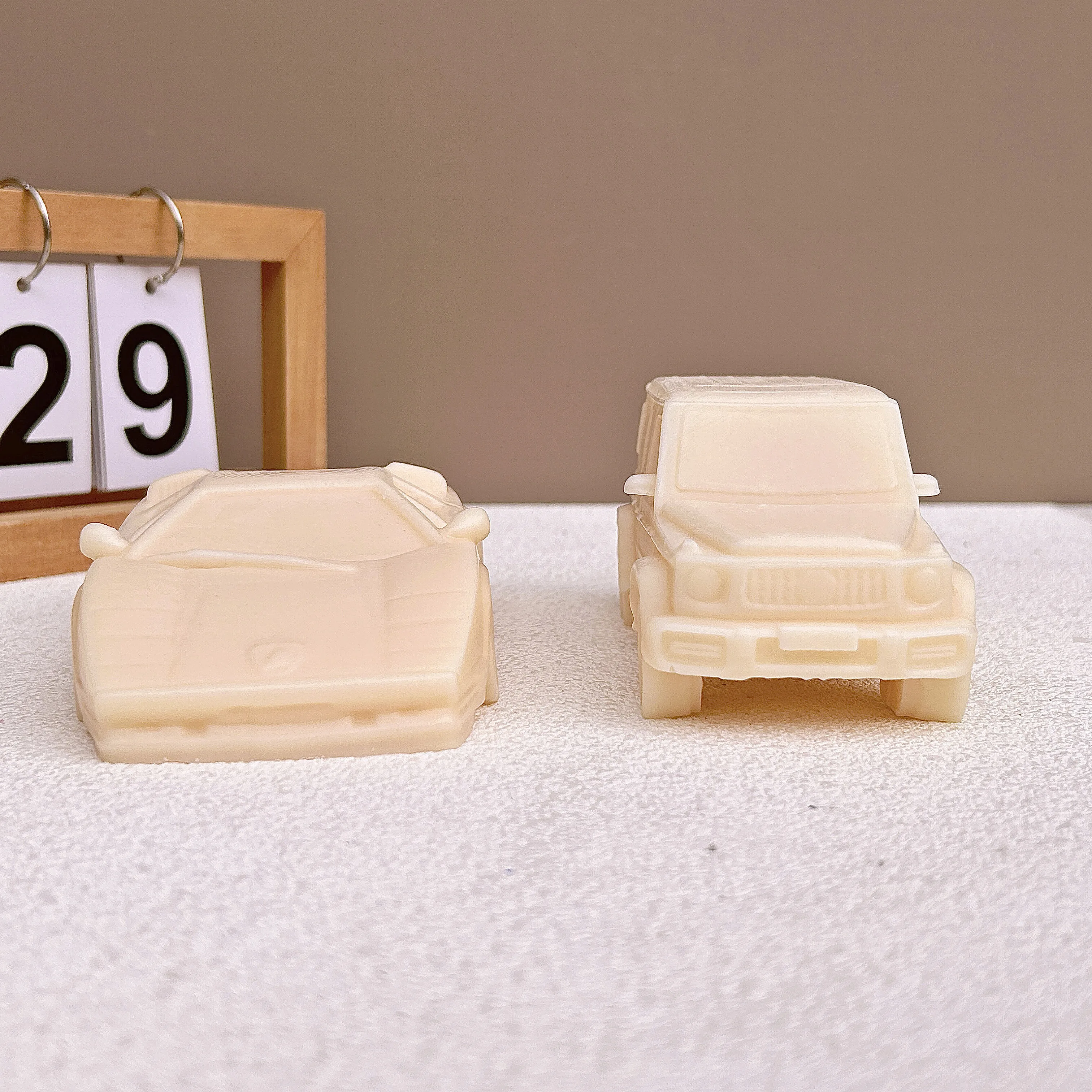 3D Araba Mum Kalıp Araba El Sabunu Alçı Reçine Kalıp çikolatalı kek Dekorasyon Pişirme Araçları Ev Hediyeler - 1