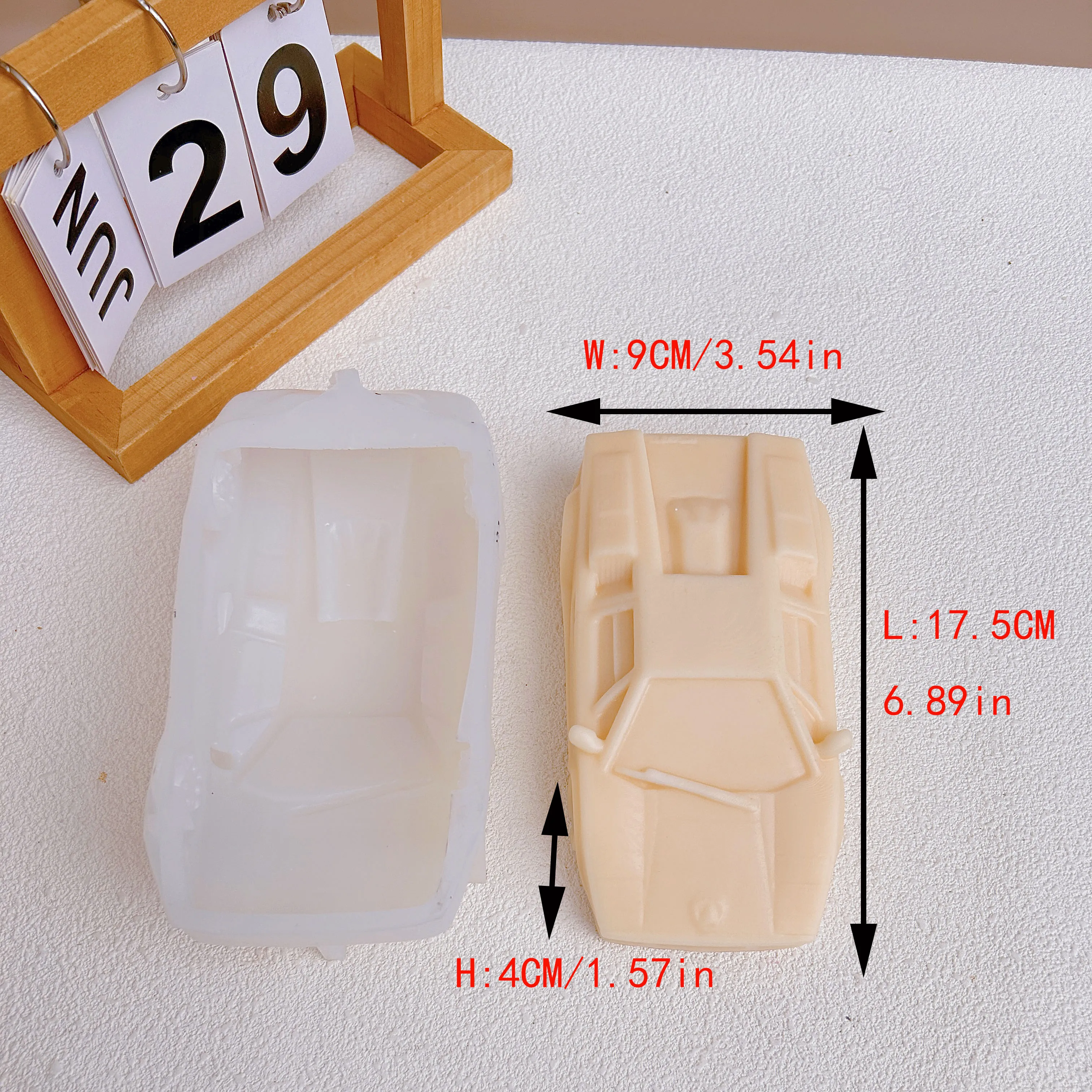 3D Araba Mum Kalıp Araba El Sabunu Alçı Reçine Kalıp çikolatalı kek Dekorasyon Pişirme Araçları Ev Hediyeler - 5