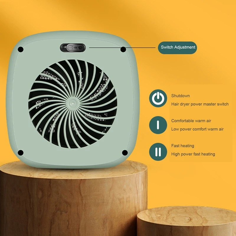 Elektrikli ısıtıcı masaüstü Mini ısıtıcı ev küçük ısıtma ısıtıcı taşınabilir elektrikli ısıtıcı AB tak - 4
