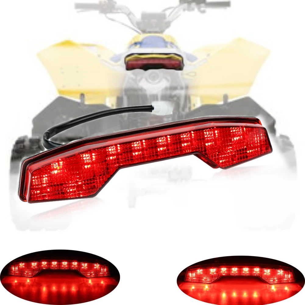 Kırmızı ATV Quadsport Racer LED Arka Lambası Düzeneği Fren Dur Kuyruk İşık Arka Kuyruk Lambası Suzuki LTR400 LTR450 LTR 2006-2009 - 0