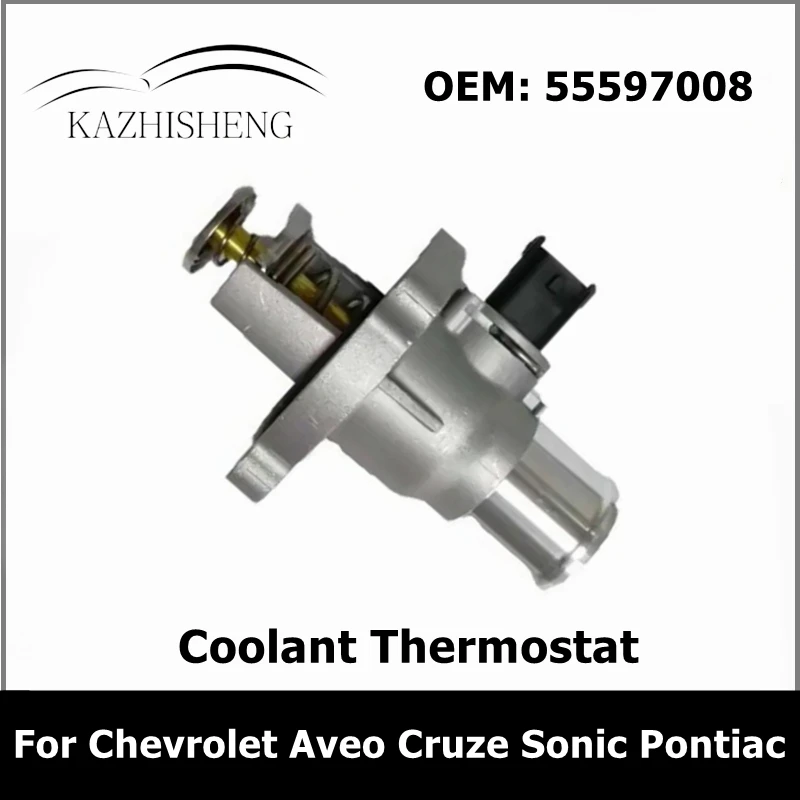 55597008 Motor soğutma suyu termostatı için Chevrolet Aveo Cruze Sonic Pontiac 1.6 L 1.8 L 25189205 55564891 55578419 96984104 - 0