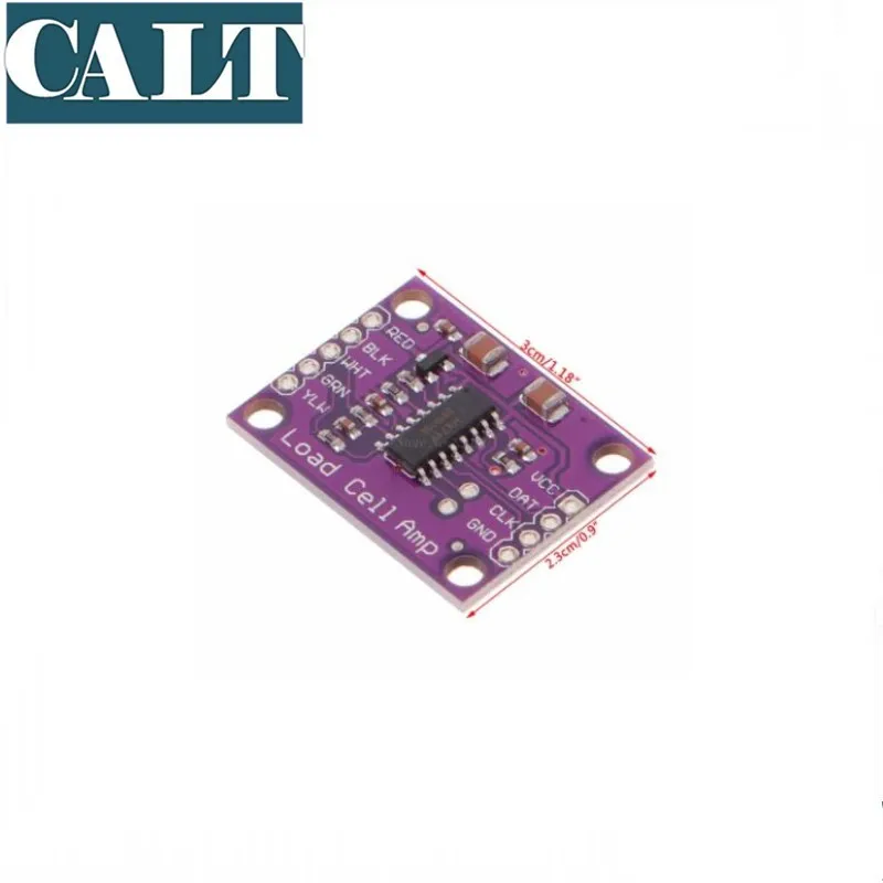 Yüksek Hassasiyetli Yük Hücresi Amplifikatör Kurulu elektronik tartı Tartı Sensörü 24 Bit AD Dönüşüm Adaptörü HX711 Mor - 3