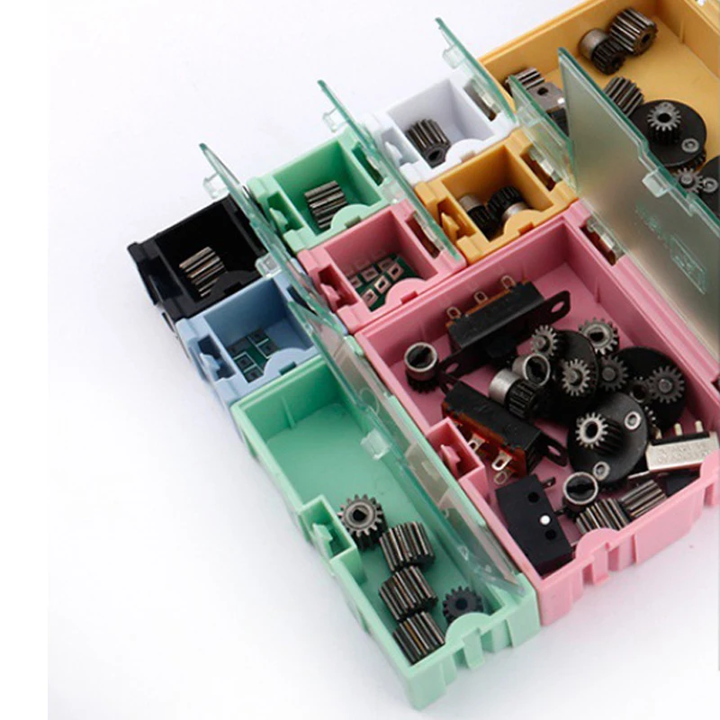 3/5/6/9 adet SMD SMT IC Elektronik Komponent Mini saklama kutusu Direnç Kapasite Konteyner Kutusu Küçük Bileşen Alet Çantası - 1
