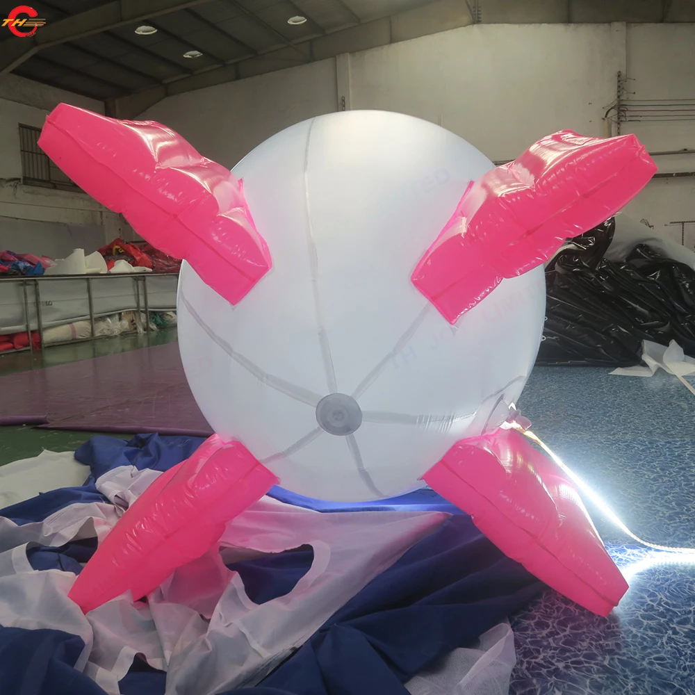 Ücretsiz Kargo Logo Baskı şişme keşif balonu Balon açık hava reklamcılığı için LED Aydınlatma ile - 4