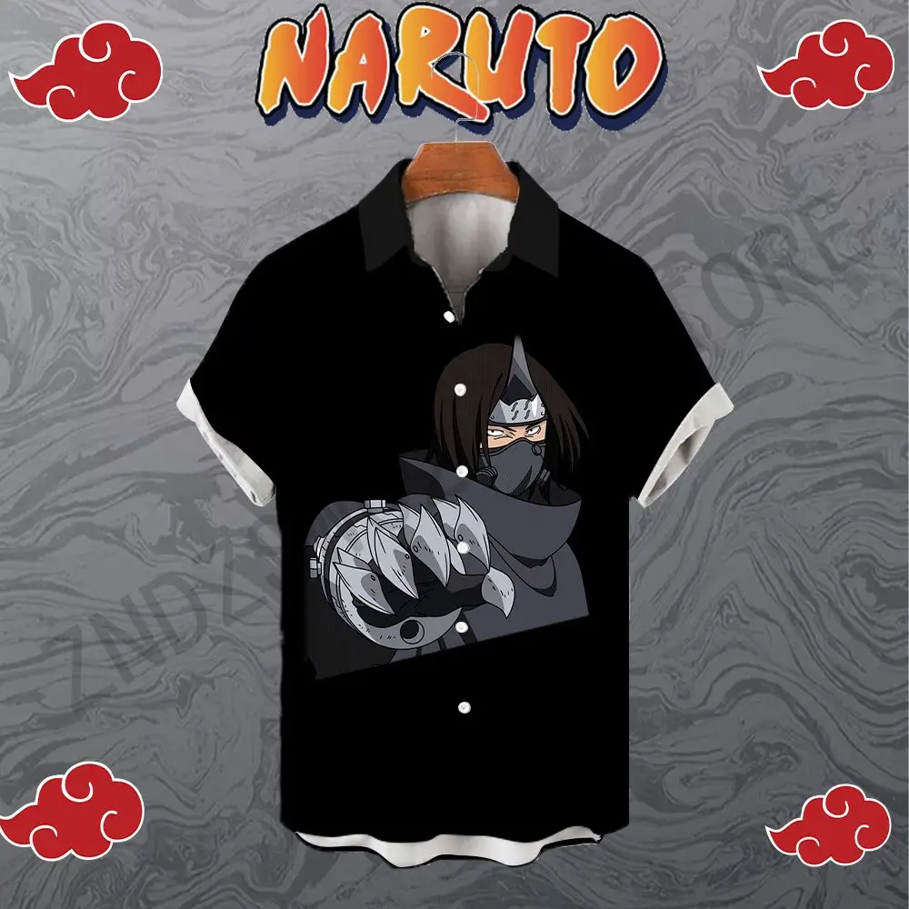 Naruto Sahil Gezisi erkek gömleği 2023 5XL Serin Büyük Boy Anime Streetwear Kısa Kollu Harajuku Yüksek Kaliteli Yaz Y2k Moda - 0