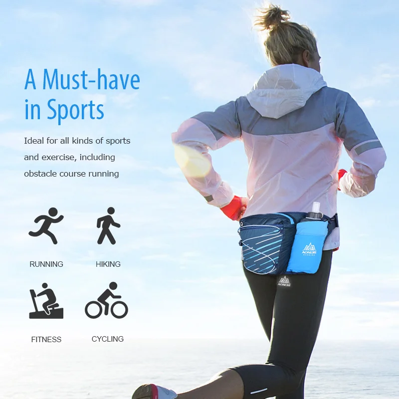 AONIJIE W8103 Açık Spor Hafif Koşu bel çanta kemeri Hidrasyon fanny Paketi Koşu Spor Salonu Trail Maraton Yarışı - 1