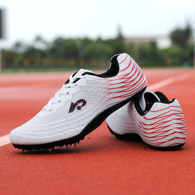 ZHENZU Erkek Kadın Erkek Atletizm spor ayakkabılar Sivri Atlet Koşu Takip Atlama Sneakers Kızlar Çivili Ayakkabı - 5