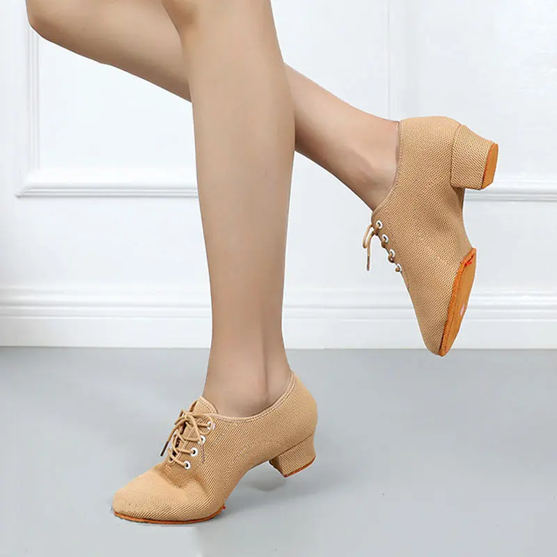 Kadın Latin Dans Ayakkabıları Salsa Caz dans ayakkabıları Kadın Topuklu tango ayakkabısı Kızlar Kadın Balo Salonu Ayakkabı Bayanlar Dans Sneakers - 4