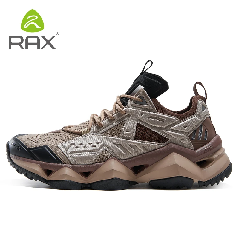 Rax Erkekler Su Geçirmez yürüyüş ayakkabıları Nefes yürüyüş botları Açık Trekking Spor Ayakkabı Taktik Ayakkabı - 4