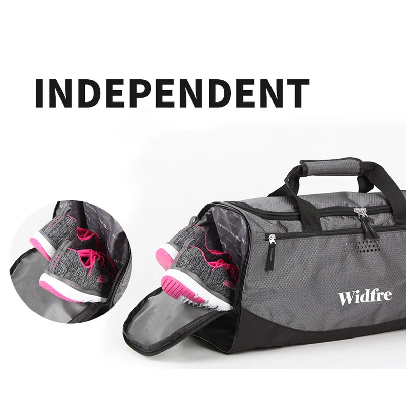 Kuru ıslak spor çanta silindir seyahat eğitimi Spor Bagaj açık Spor Erkek Kadın Yoga çantaları Çanta omuz haftasonu Çanta Çuval XA3D - 2