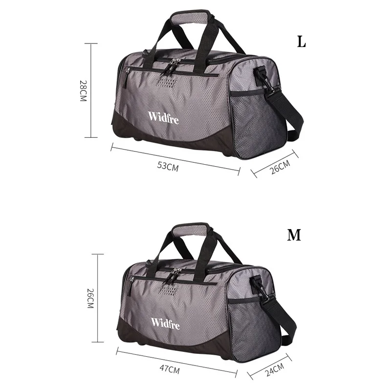 Kuru ıslak spor çanta silindir seyahat eğitimi Spor Bagaj açık Spor Erkek Kadın Yoga çantaları Çanta omuz haftasonu Çanta Çuval XA3D - 4