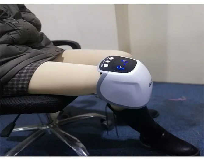 Elektrikli ayak masaj aleti ısıtma diz pedleri kızılötesi Vibrador sıcak kompres diz artrit ağrı kesici geri omuz masaj kollu - 4