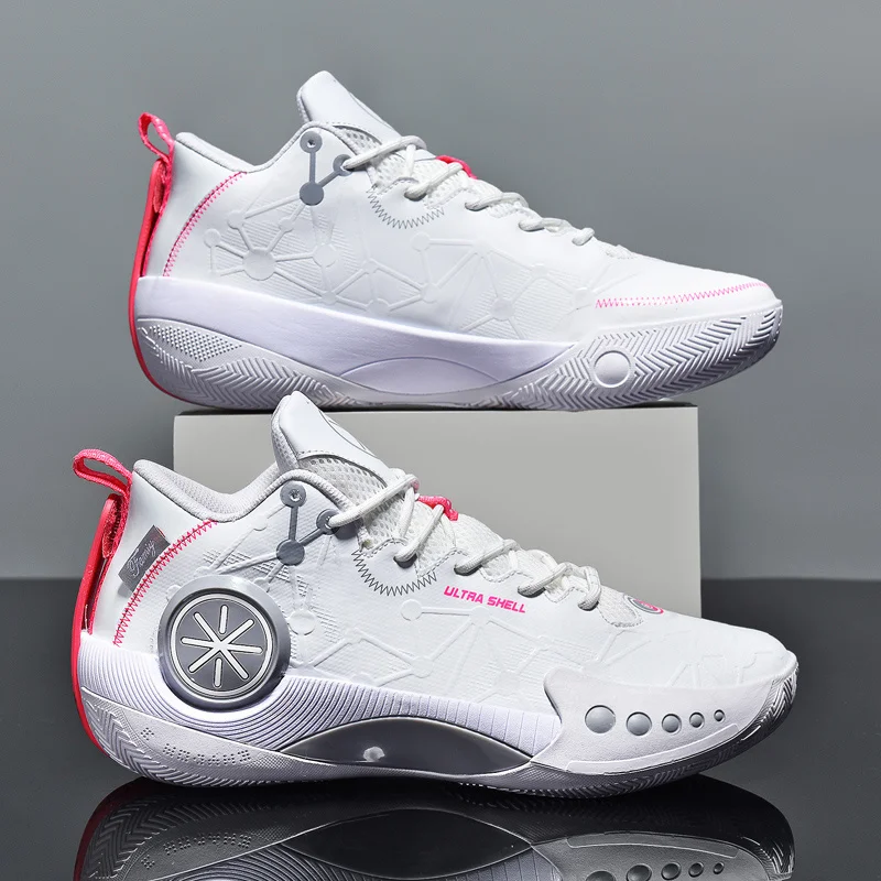 TRILEINO Yeni basketbol ayakkabıları Erkekler Sneakers Erkek Sepet Ayakkabı Yüksek Top kaymaz Açık Rahat spor ayakkabı Eğitmen Kadın Botları - 4