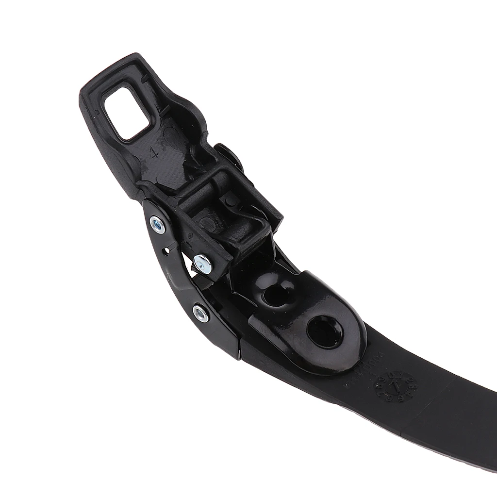2 Set Yedek Sağlam tekerlekli paten Paten Ayakkabı Enerji Kayışı Vidalı Somun + Toka Siyah - 3