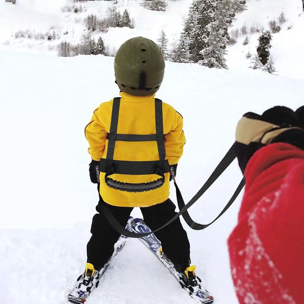 Çocuklar Kayak Omuz Koşum Toddler Acemi Kayak Tasma Kış Spor Eğitmeni Mavi - 1