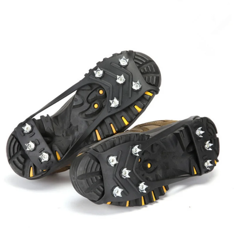 1 Çift Profesyonel Tırmanma Krampon 8 Çiviler Anti-Skid Buz Kar Kamp yürüyüş ayakkabısı Başak Kavrama Kış Açık Ekipman - 0