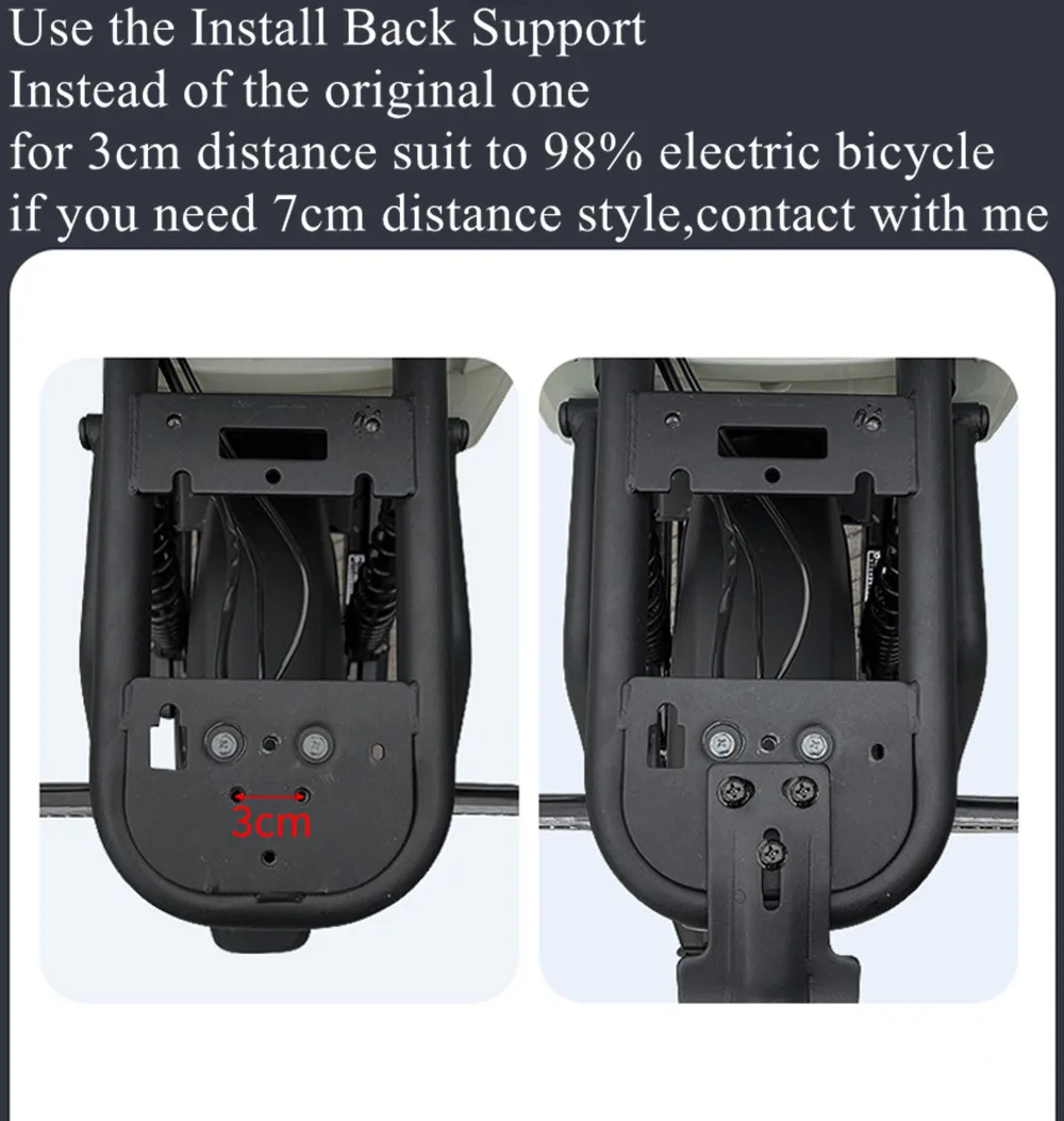VEHICAR Moda Motosiklet E-bisiklet Scooter Gövde Büyük Kılıf Elektrikli Bisiklet Depolama Kuyruk Kutusu Katı ABS Kapak Su Geçirmez Kapak - 5