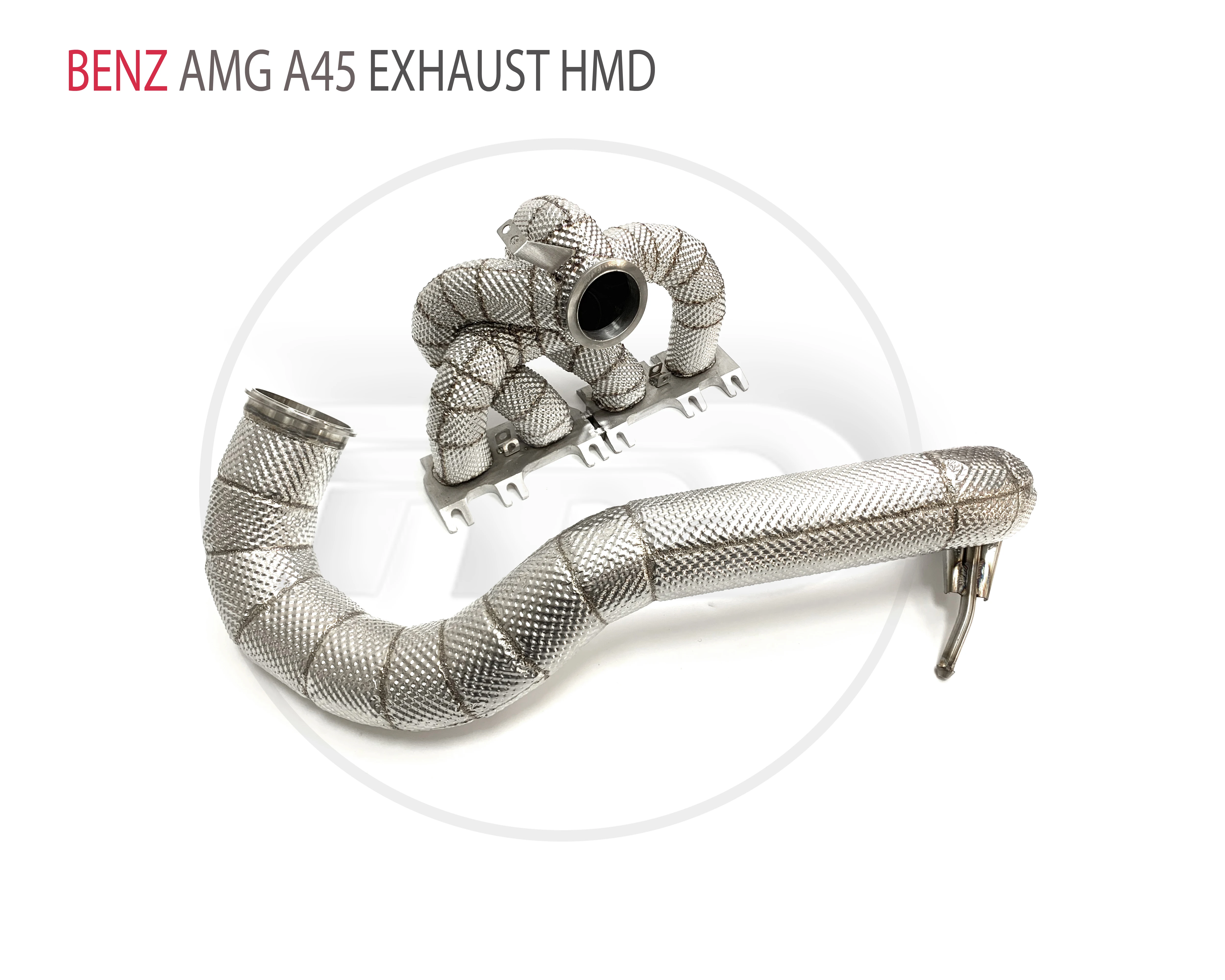 HMD Egzoz Manifoldu İniş Borusu Benz AMG için A45 Araba Aksesuarları Katalitik Konvertör Başlığı Olmadan Kedi Boru - 0