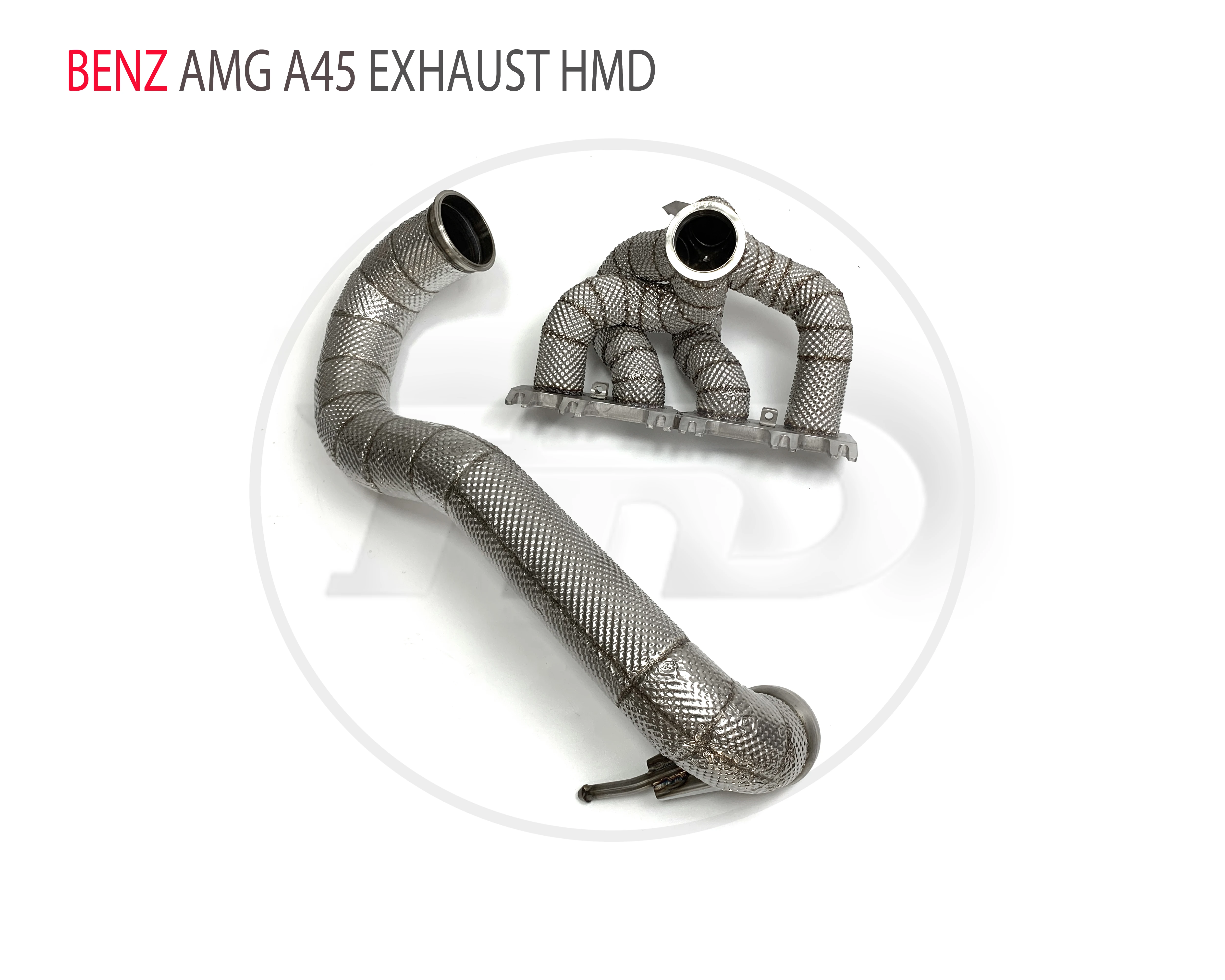 HMD Egzoz Manifoldu İniş Borusu Benz AMG için A45 Araba Aksesuarları Katalitik Konvertör Başlığı Olmadan Kedi Boru - 3