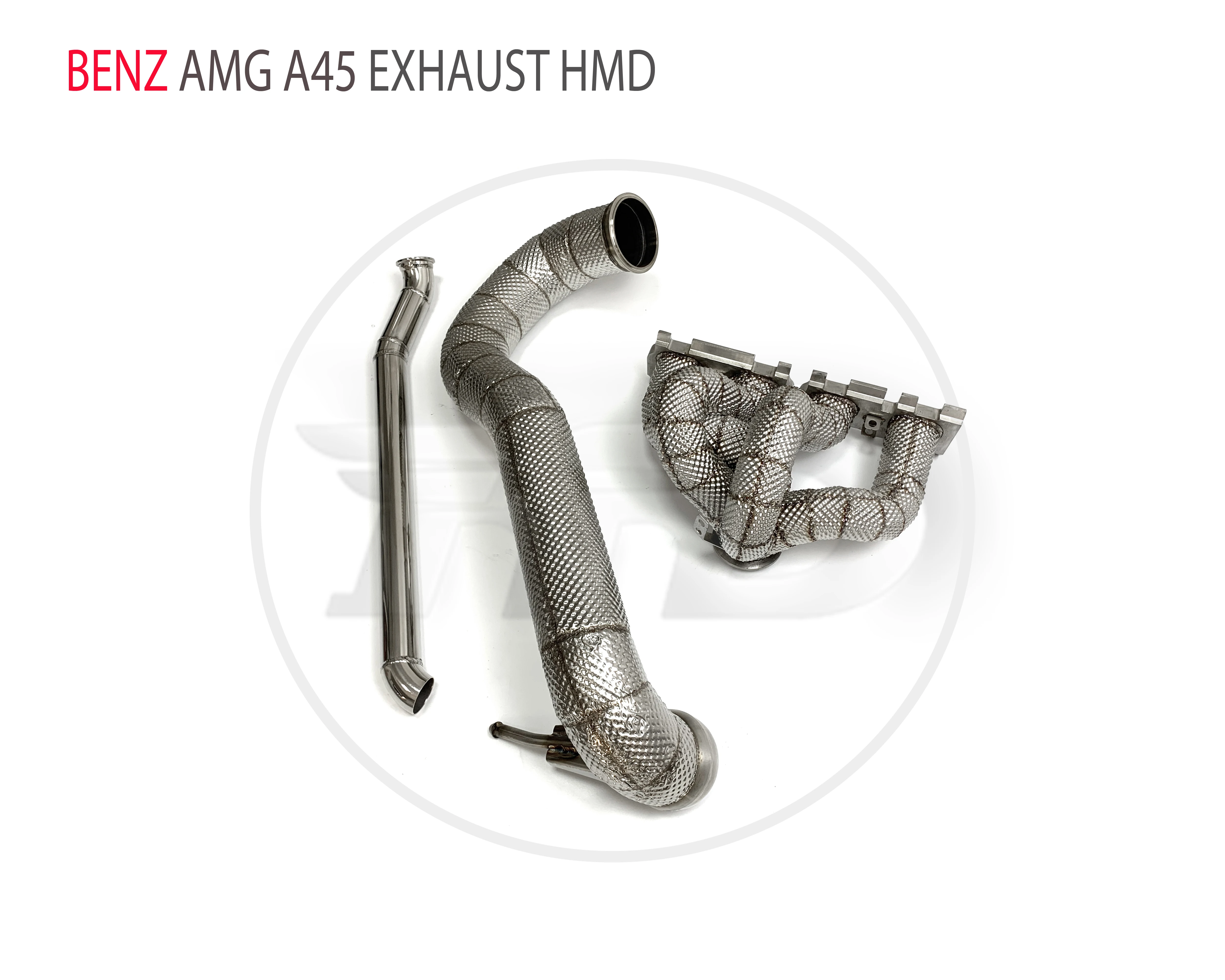 HMD Egzoz Manifoldu İniş Borusu Benz AMG için A45 Araba Aksesuarları Katalitik Konvertör Başlığı Olmadan Kedi Boru - 5