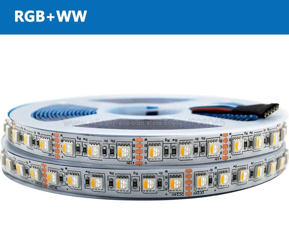 SMD 5050 RGBW RGBWW 4 in 1 LED Şerit 60 84 96 120 LEDs / m DC12V DC24V LED Çip IP20 IP65 su geçirmez LED Bant Halat Şerit Aydınlatma - 5