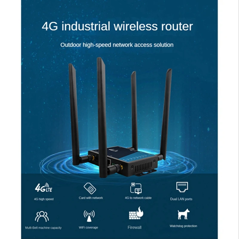 1 Takım 4G LTE Yönlendirici 4G Wifi sim kartlı router Yuvası Desteği Kablosuz Kablolu 300 Mbps Yönlendirici LT220 - 5 AB Tak - 3