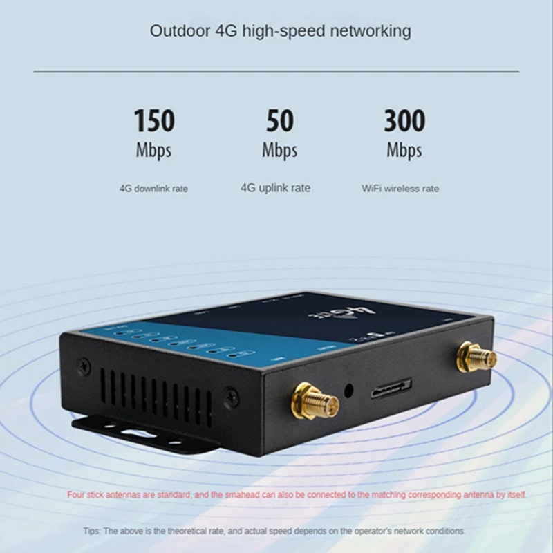 1 Takım 4G LTE Yönlendirici 4G Wifi sim kartlı router Yuvası Desteği Kablosuz Kablolu 300 Mbps Yönlendirici LT220 - 5 AB Tak - 5